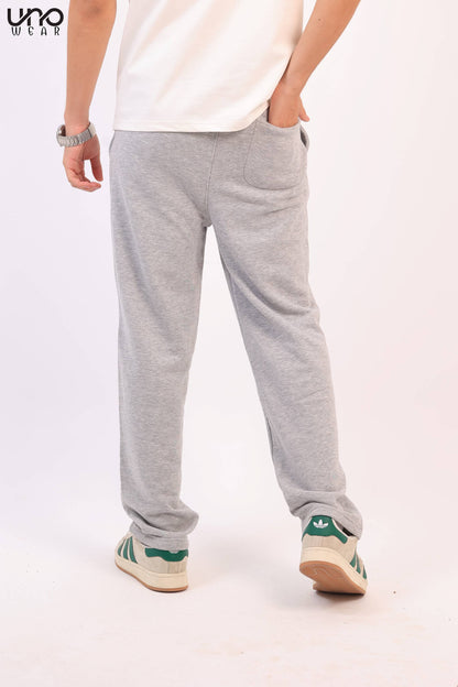 Gray Straight Sweatpants