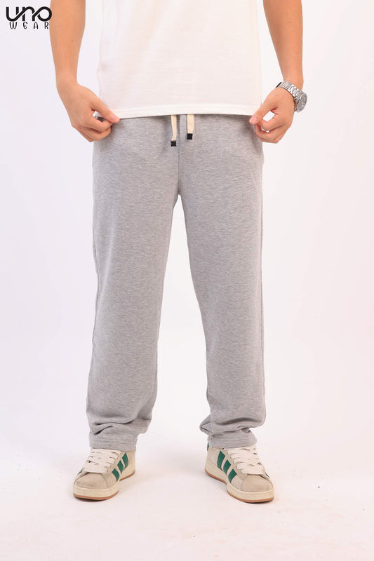 Gray Straight Sweatpants