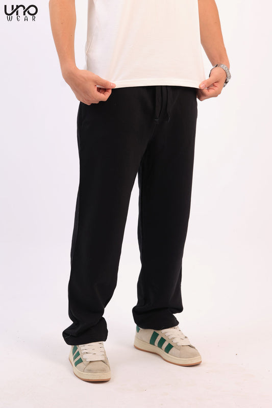 Black Straight Sweatpants